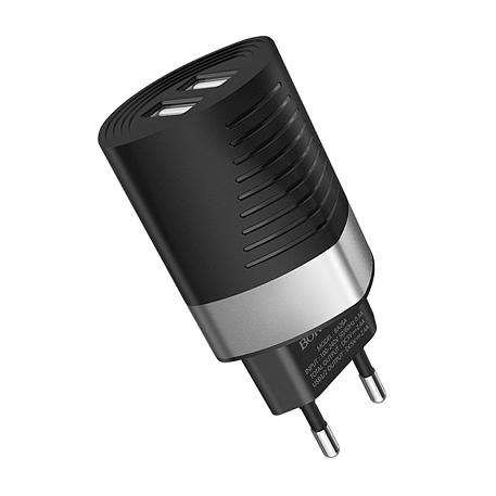 Сетевое зарядное устройство Borofone BA26A Dual U 12 Вт чёрный - 2