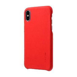 Клип-кейс (накладка) G-Case Noble Series для Apple iPhone X кожа, красный