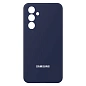 Клип-кейс (накладка) Silicone cover закрытый для Samsung Galaxy A55 силикон, тёмно-синий