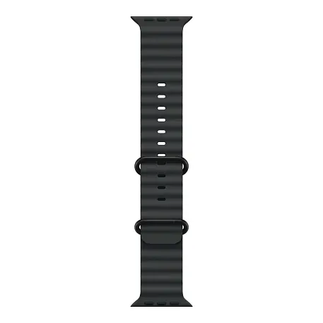 Ремешок Apple Ocean Band для Apple Watch 42 / 44 / 45 / 49mm титан Black (One Size) - 3