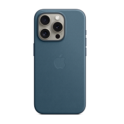 Клип-кейс (накладка) Apple FineWoven Case MagSafe для Apple iPhone 15 Pro микротвил, Pacific Blue