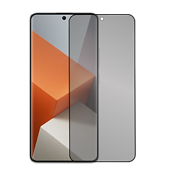 Защитное стекло 3D Privacy для Xiaomi Redmi Note 13 4G / Note 14 5G / Note 14 4G, черная рамка