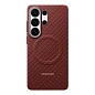 Клип-кейс (накладка) Samsung Carbon Magnet Case для Samsung Galaxy S26 Ultra арамидное волкно, алюминий, поликарбонат, красный