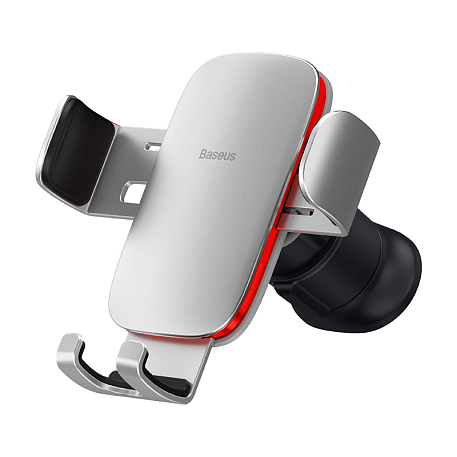 Автомобильный держатель Baseus Metal Age2 Gravity Car Mount (зажим) серебристый - 4