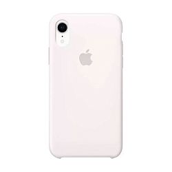 Клип-кейс (накладка) Apple Silicone Case для Apple iPhone Xr силикон, White