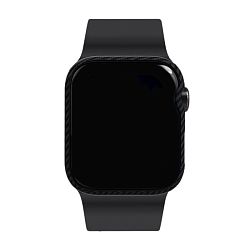 Чехол-бампер Pitaka AirCase для Apple Watch 40mm кевлар (арамид), чёрно-серый (полоска)