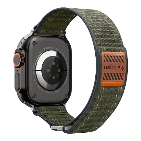 Ремешок Spigen WBF0 для Apple Watch 44 / 45 / 46 / 49mm текстиль зелёный - 2