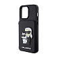 Клип-кейс (накладка) с визитницей CG Mobile Lagerfeld Karl PU Saffiano Cardslot для Apple iPhone 15 Pro