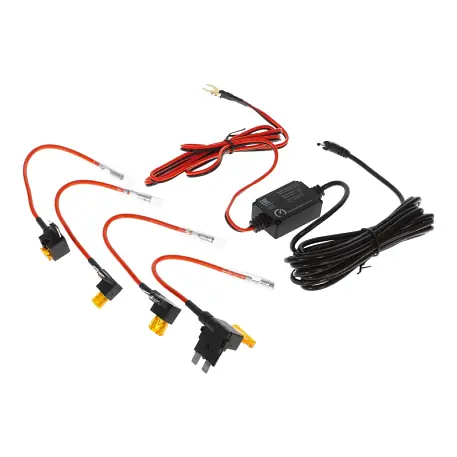 Адаптер для скрытого подключения видеорегистратора Roadgid Cord 12-24V (2.5 DC to Универсальный) 3.5 м, чёрный - 2