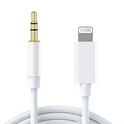 Аудиокабель MH025-B (Lightning to 3.5mm mini jack) белый