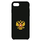Клип-кейс (накладка) для Apple iPhone 7 / 8 / SE 2020 / 2022 пластик, чёрный с гербом
