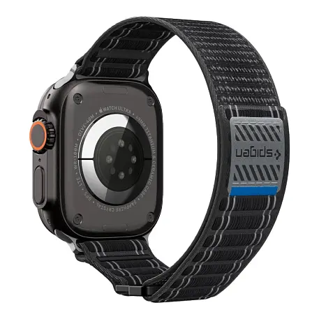 Ремешок Spigen WBF0 для Apple Watch 44 / 45 / 46 / 49mm текстиль чёрный - 2