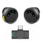 Микрофон петличный WIWU Microphone Duo Wireless WM010 чёрный