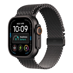 Умные часы Apple Watch Ultra 4 49mm GPS + Cellular   Black Titanium Case Black Titanium Milanese Loop