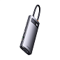 Адаптер-разветвитель для компьютера Baseus Metal Gleam Series/Starjoy(HDMI*1+USB3.0*3+PD*1+VGA*1+RJ45*1) (7в1) серый - 2