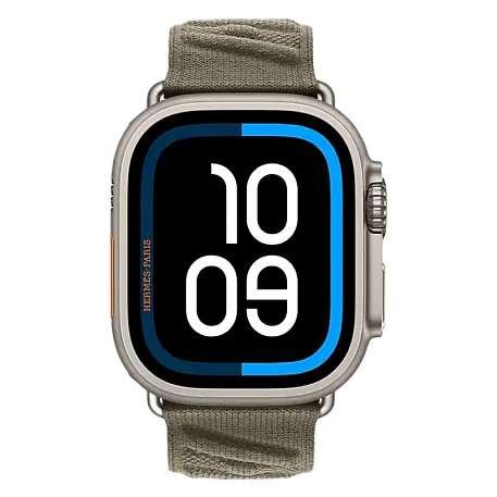 Умные часы Apple Watch Hermes Ultra 3 49mm GPS + Cellular Silver Titanium Case Gris Titan Single Tour En Mer Strap - 2