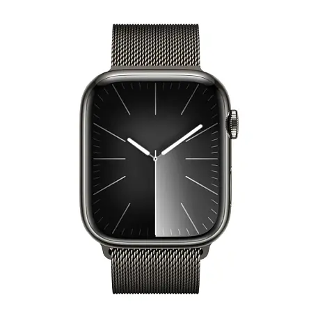 Умные часы Apple Watch Series 9 45mm GPS + Cellular (Уценка) Graphite Stainless Steel Case Milanese Loop, eSim (отличное состояние, витринный образец) - 2
