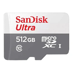 Карта памяти SanDisk Ultra (без адаптера), 512 ГБ