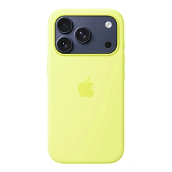 Клип-кейс (накладка) Apple Silicone Case MagSafe для Apple iPhone 17 Pro Max силикон, Neon Yellow