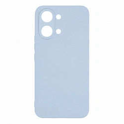 Клип-кейс (накладка) Silicone cover закрытый для Xiaomi Poco X8 Pro Max 5G силикон, голубой