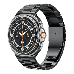 Браслет Metal Block для Samsung Galaxy Watch 8/8 Classic сталь чёрный