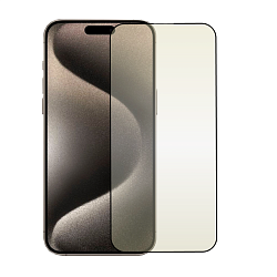 Защитное стекло Mocoll Golden Shield Matte Series 2.5D для Apple iPhone 15 Pro Max, черная рамка