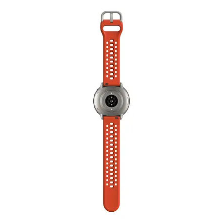 Умные часы Xiaomi Amazfit Active 2 (Round) Standard Edition серебристый (красный ремешок) - 4