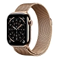 Умные часы Apple Watch Series 11 42mm GPS + Cellular Gold Titanium Case Gold Milanese Loop Medium