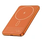 Внешний аккумулятор с беспроводной зарядкой WIWU Silver Seraph Alloy Unibody Power Bank 5000 мАч 20 Вт оранжевый - 2