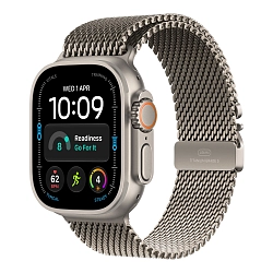 Умные часы Apple Watch Ultra 4 49mm GPS + Cellular   Natural Titanium Case Natural Titanium Milanese Loop