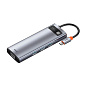 Адаптер-разветвитель для компьютера Baseus Metal Gleam Series/Starjoy (USB3.0+PD+HDMI+SD/TF+RJ45+VGA) (9в1)
