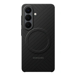 Клип-кейс (накладка) Samsung Carbon Magnet Case для Samsung Galaxy S26 арамидное волкно, алюминий, поликарбонат, чёрный