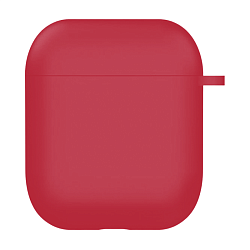 Кобура Silicon Protection Case для Apple AirPods 2018 / 2019 силикон, бордовый