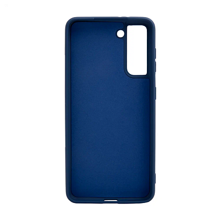Клип-кейс (накладка) для Samsung Galaxy S21 силикон, синий - 2