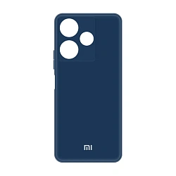 Клип-кейс (накладка) Silicone cover закрытый для Xiaomi Redmi 13 4G / Poco M6 4G силикон, тёмно-синий