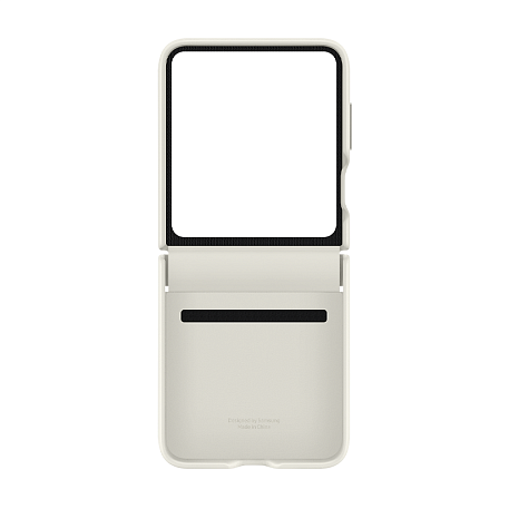 Клип-кейс (накладка) Samsung Eco-Leather Case для Samsung Galaxy Z Flip 5 экокожа, кремовый - 6