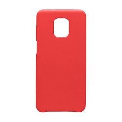 Клип-кейс (накладка) Silicone cover (без лого) для Xiaomi Redmi Note 9s / Note 9 Pro силикон, красный