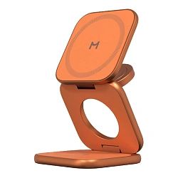 Беспроводное зарядное устройство Magssory 3 в 1 Fold Ultra Qi2 for Apple 35 Вт оранжевый