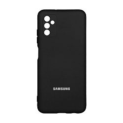 Клип-кейс (накладка) Silicone cover для Samsung Galaxy M52 силикон, чёрный