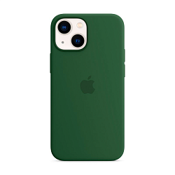 Клип-кейс (накладка) Silicone Case для Apple iPhone 13 силикон, тёмно-зелёный