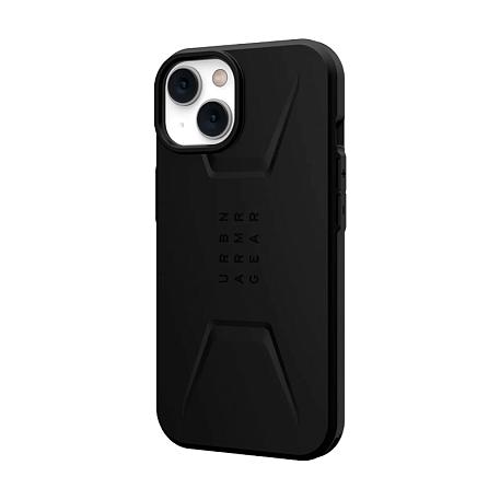 Клип-кейс (накладка) UAG Civilian Magsafe для Apple iPhone 14 поликарбонат, чёрный - 2