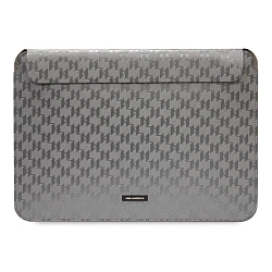Чехол CG Mobile Lagerfeld Sleeve Monogram для Apple MacBook 14" искусственная кожа, серебристый