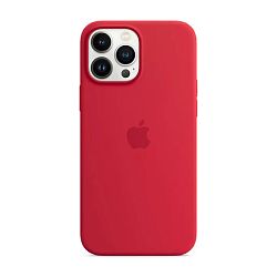 Клип-кейс (накладка) Apple Silicone Case MagSafe для Apple iPhone 13 Pro Max силикон, Red