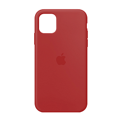 Клип-кейс (накладка) Apple Silicone Case закрытый для Apple iPhone 11 силикон, красный