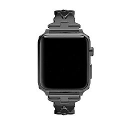 Браслет (ромб) для Apple Watch 44 / 45 / 46 / 49mm сталь чёрный