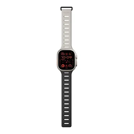 Ремешок Native Union Active Band для Apple Watch 44 / 45 / 46 / 49mm силикон чёрный, серый - 3