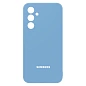 Клип-кейс (накладка) Silicone cover закрытый для Samsung Galaxy S24 FE силикон, голубой