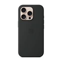 Клип-кейс (накладка) Apple Silicone Case MagSafe для Apple iPhone 16 Pro силикон, Black