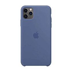 Клип-кейс (накладка) Apple Silicone Case для Apple iPhone 11 Pro Max силикон, Linen Blue