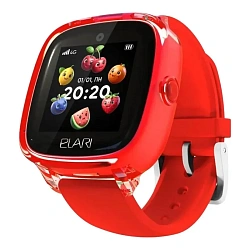 Детские умные часы ELARI KidPhone Fresh 4G красный
